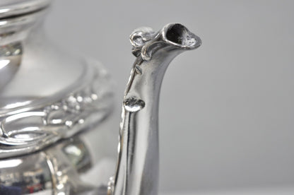 Vintage Rogers & Bro "Exquisite" 4602 Victorian Silver Plated Coffee Pot Teapot