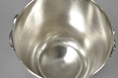 Vintage Mid Century Silver Plated Grapevine Cluster Champagne Chiller Ice Bucket