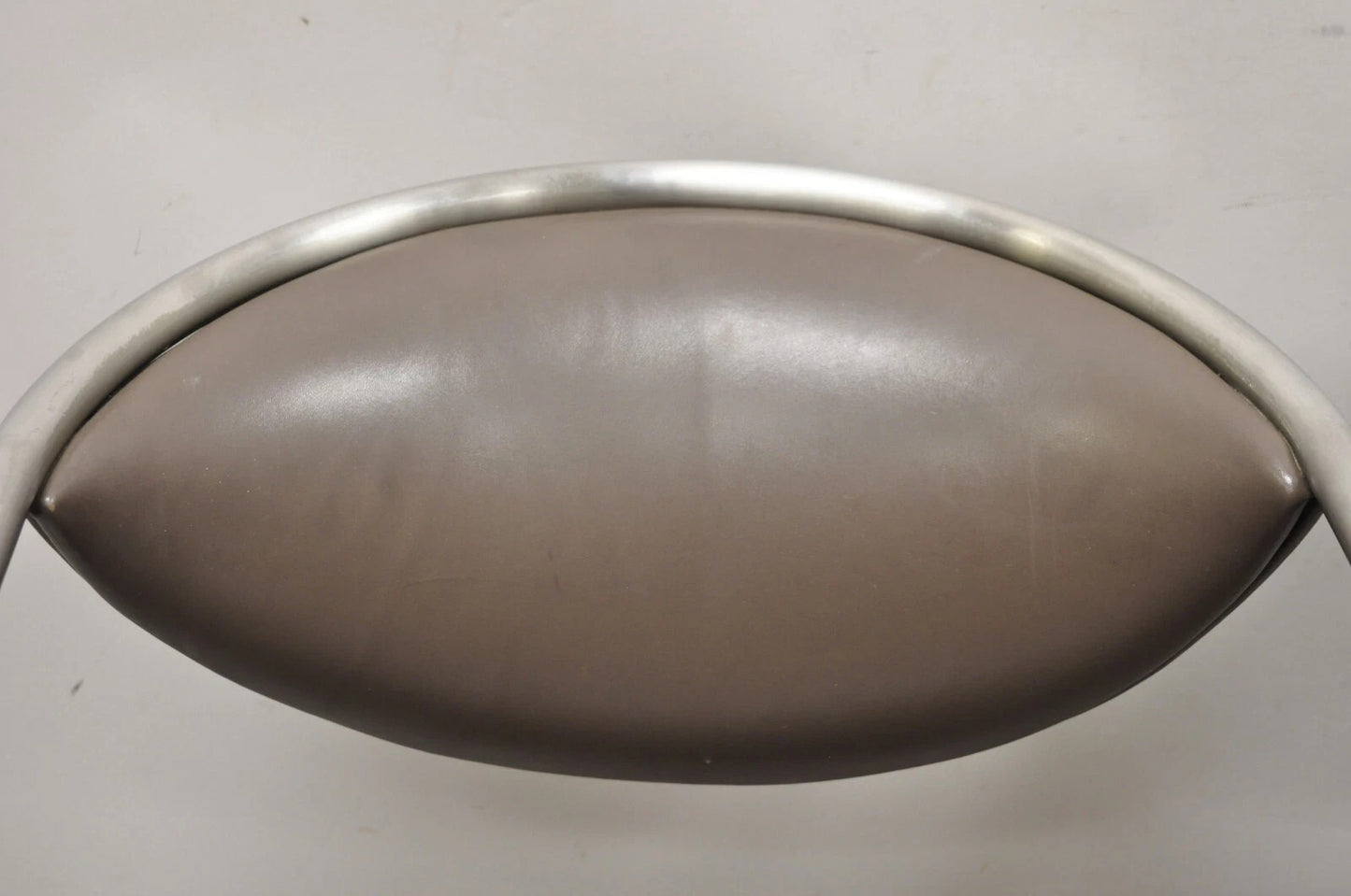 Vintage Brueton Mid Century Modern Tubular Steel Cat Eye Lounge Chairs - a Pair