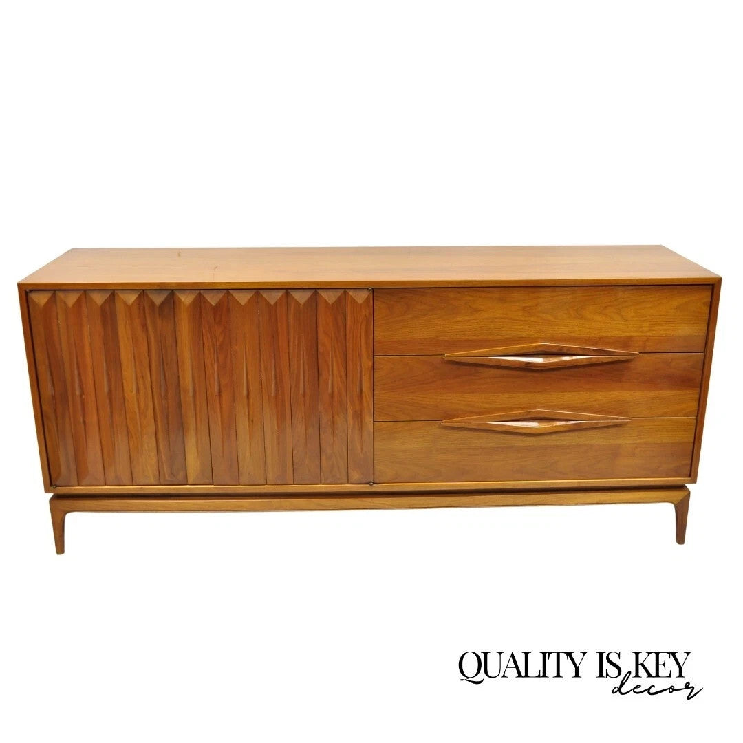 Albert Parvin for James Cameron Mid Century Modern Walnut Dresser Credenza