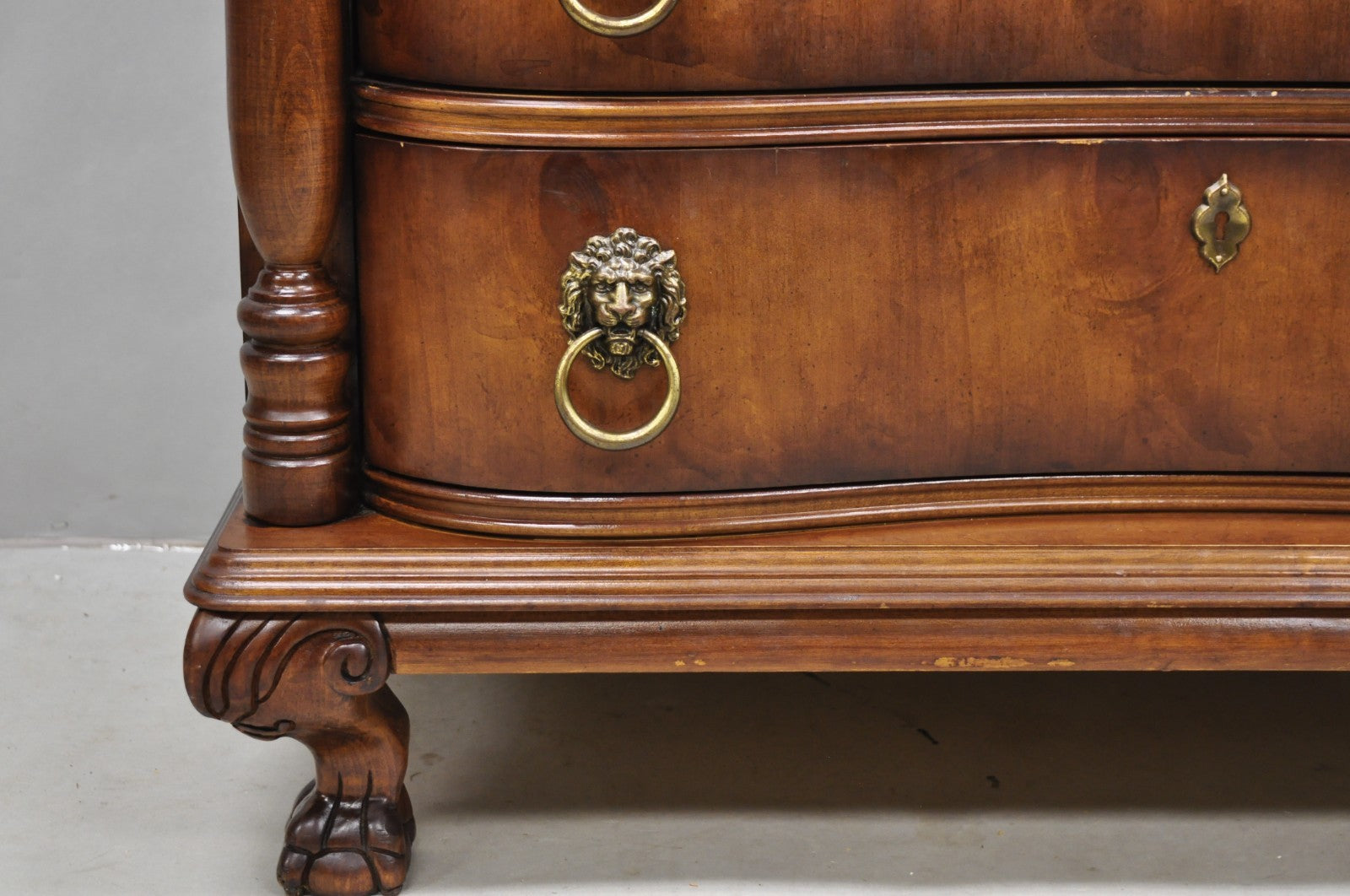 Pulaski Sagamore Hill Victorian Cherry Wood Marble Top Commode Nightstand Chest