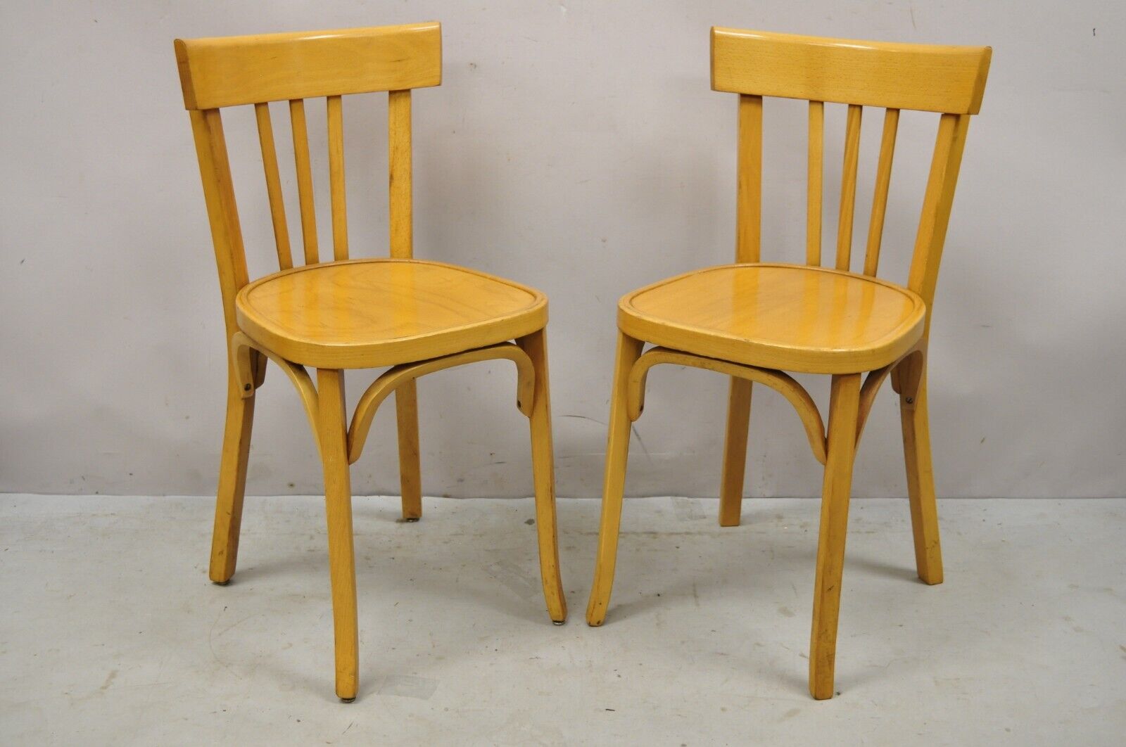 Vintage Baumann 83 Parisian Bistro Bentwood Dining Chairs - Set of 6
