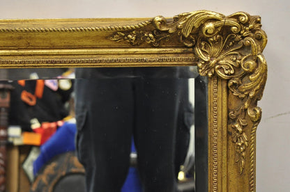 Vintage Friedman Brothers Gold French Rococo Style 45" Rectangular Wall Mirror