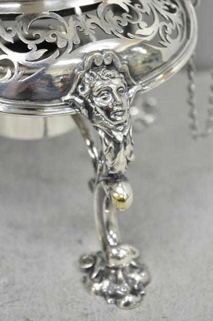 Hawksworth Eyre & Co Victorian Silver Plated "Pineapple" Figural Tipping Tea Pot