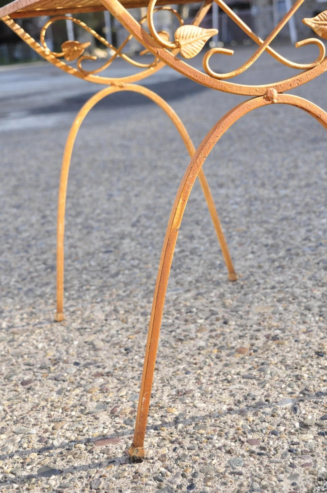 Vintage Salterini Mid Century Modern Wrought Iron Nesting Side Tables - Set of 3