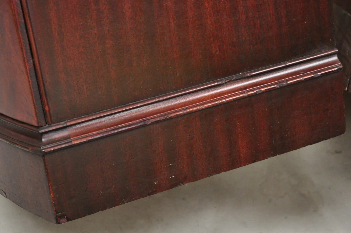 Vintage Chinese Chippendale Mahogany 2 Drawer Nightstands Bedside Tables - Pair