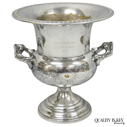 Vintage Sheridan Victorian Engraved Silver Plated Champagne Chiller Ice Bucket