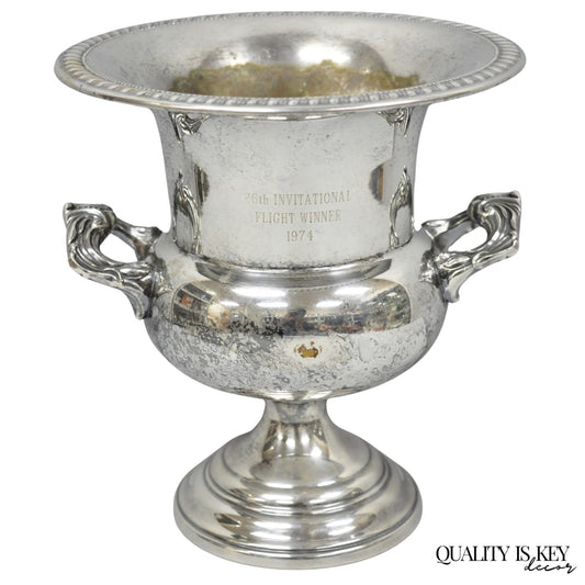 Vintage Sheridan Victorian Engraved Silver Plated Champagne Chiller Ice Bucket