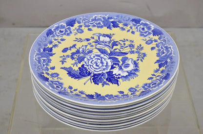 Spode 13" Garden Collection Flowers Poppy Blue Yellow Platter Dinner Plate, Each