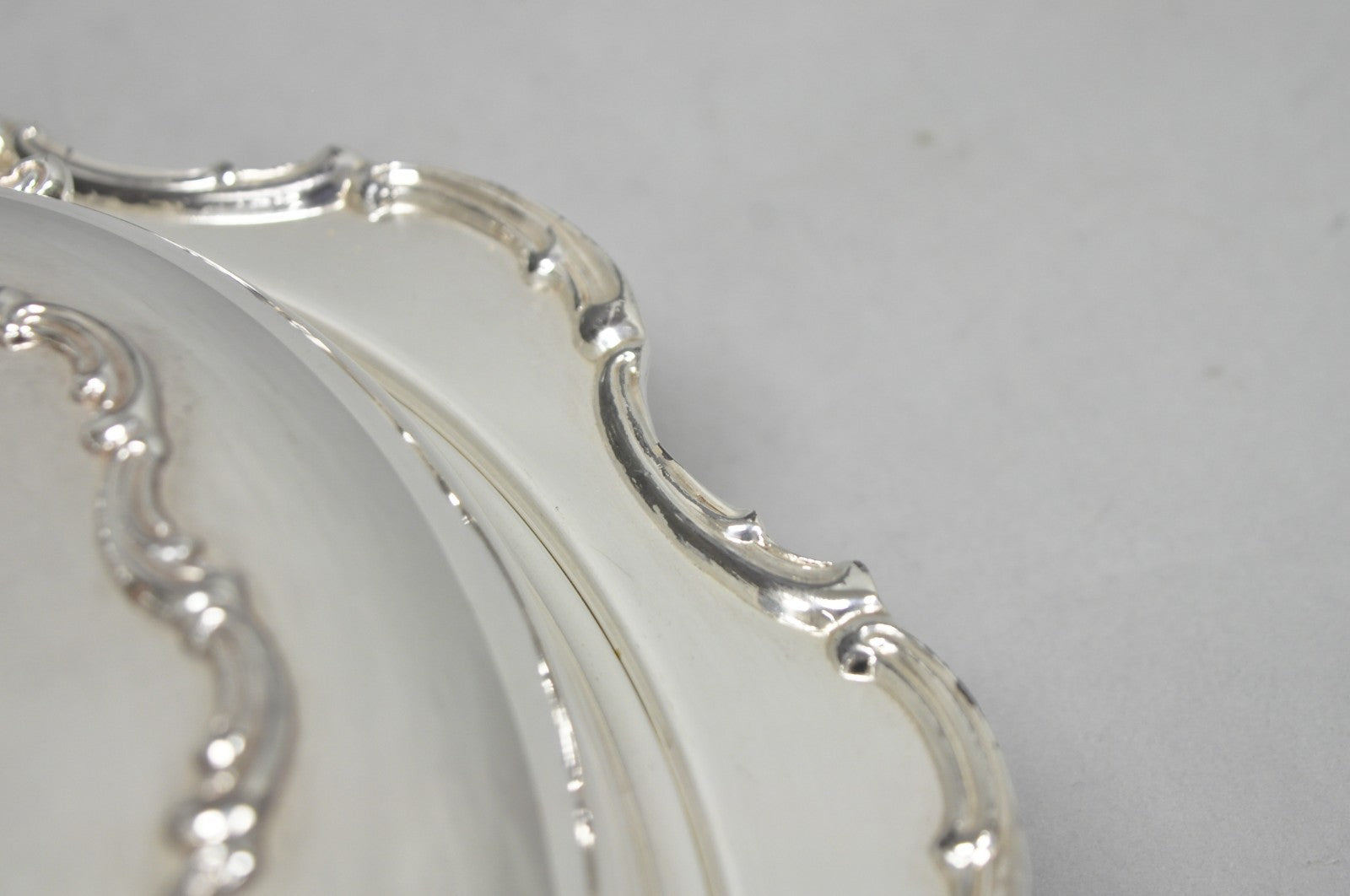 Vintage Victorian Style Silver Plated Covered Vegetable Serving Dish Platter