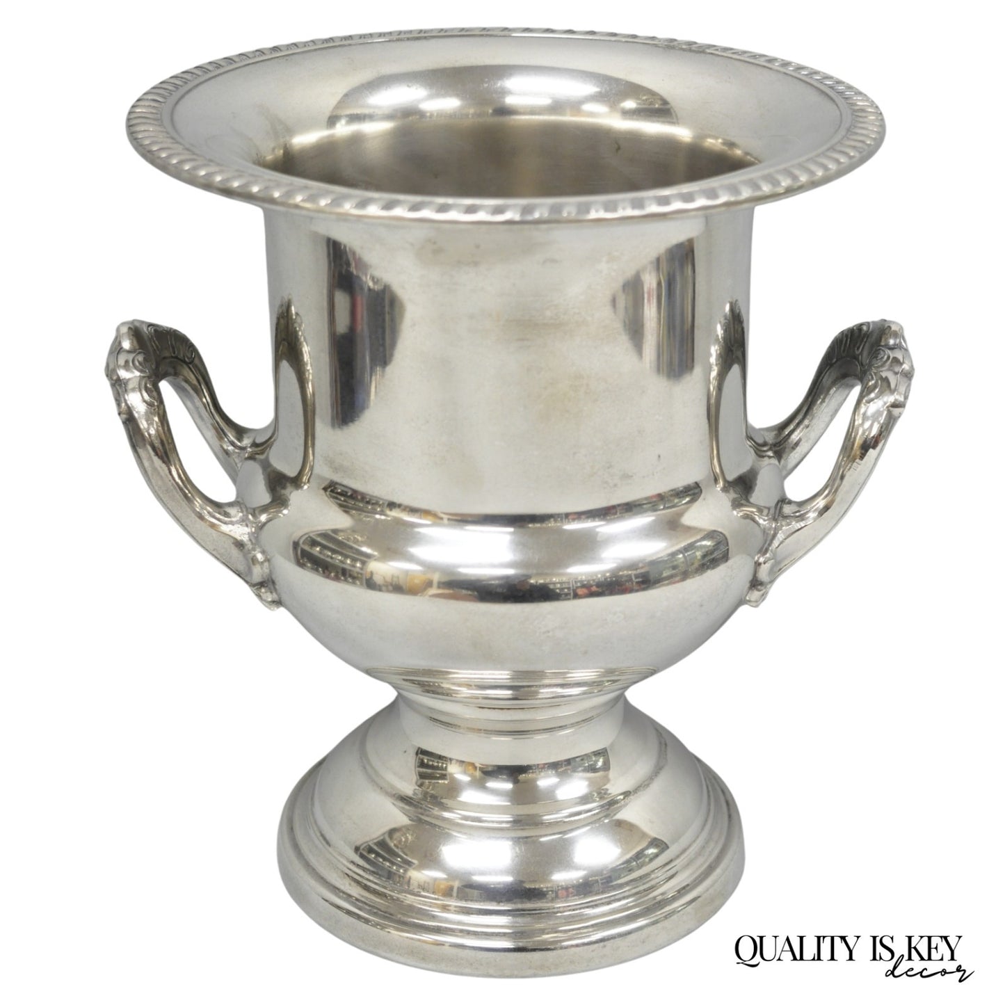 Vintage Leonard Silver Plated Trophy Cup Urn Champagne Chiller Bar Ice Bucket