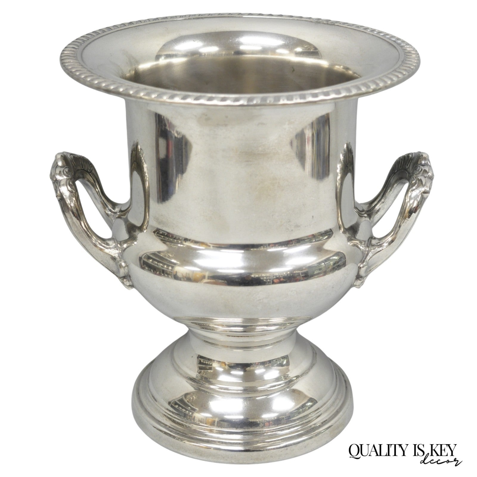 Vintage Leonard Silver Plated Trophy Cup Urn Champagne Chiller Bar Ice Bucket