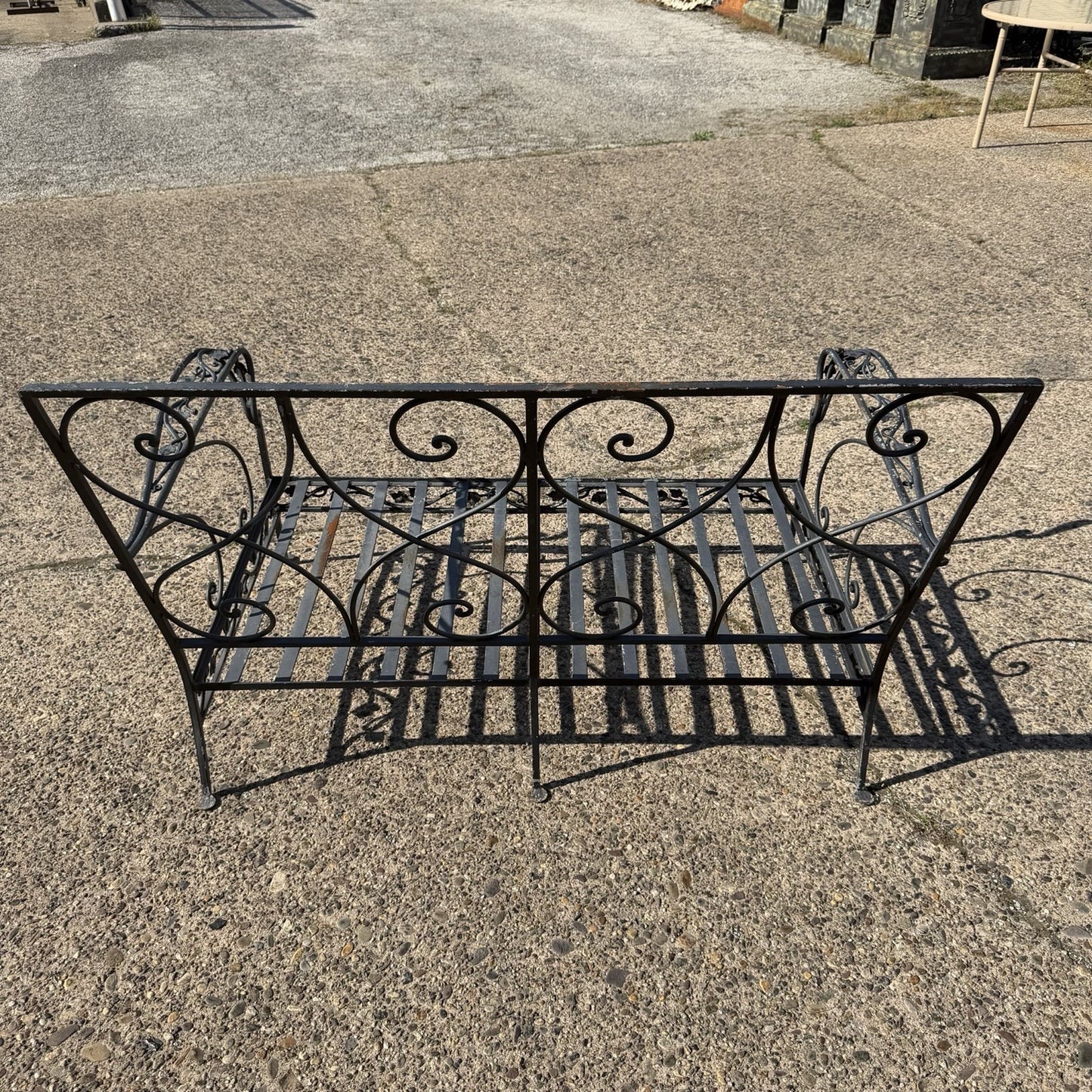 Vintage Salterini Style Wrought Iron Settee Loveseat by Florentine Craft Studio