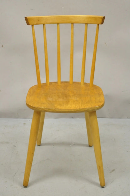 Vintage Mid Century Modern Spindle Back Birch Maple Dining Side Chair