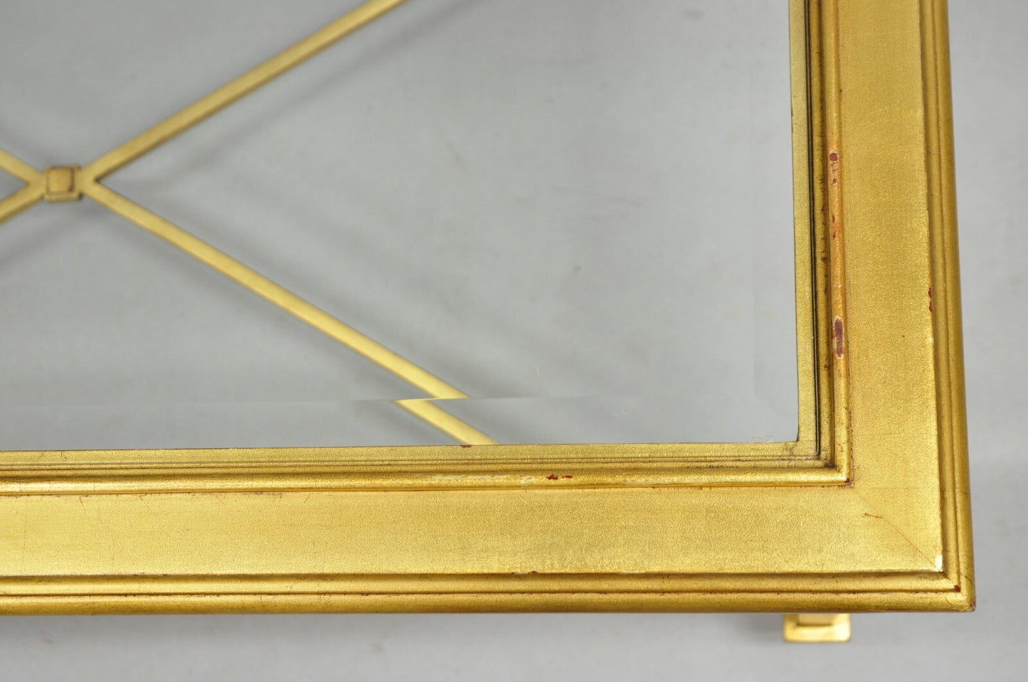 Hickory Chair French Hollywood Regency Gold Rectangular Bristol Coffee Table
