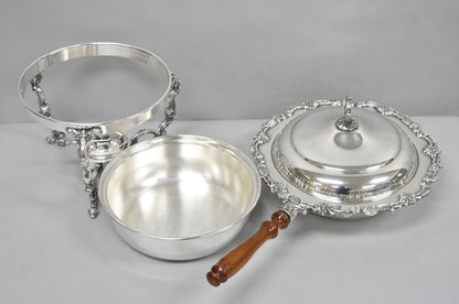 Vintage Sheffield Victorian Silver Plated Large Warmer Chafing Serving Dish