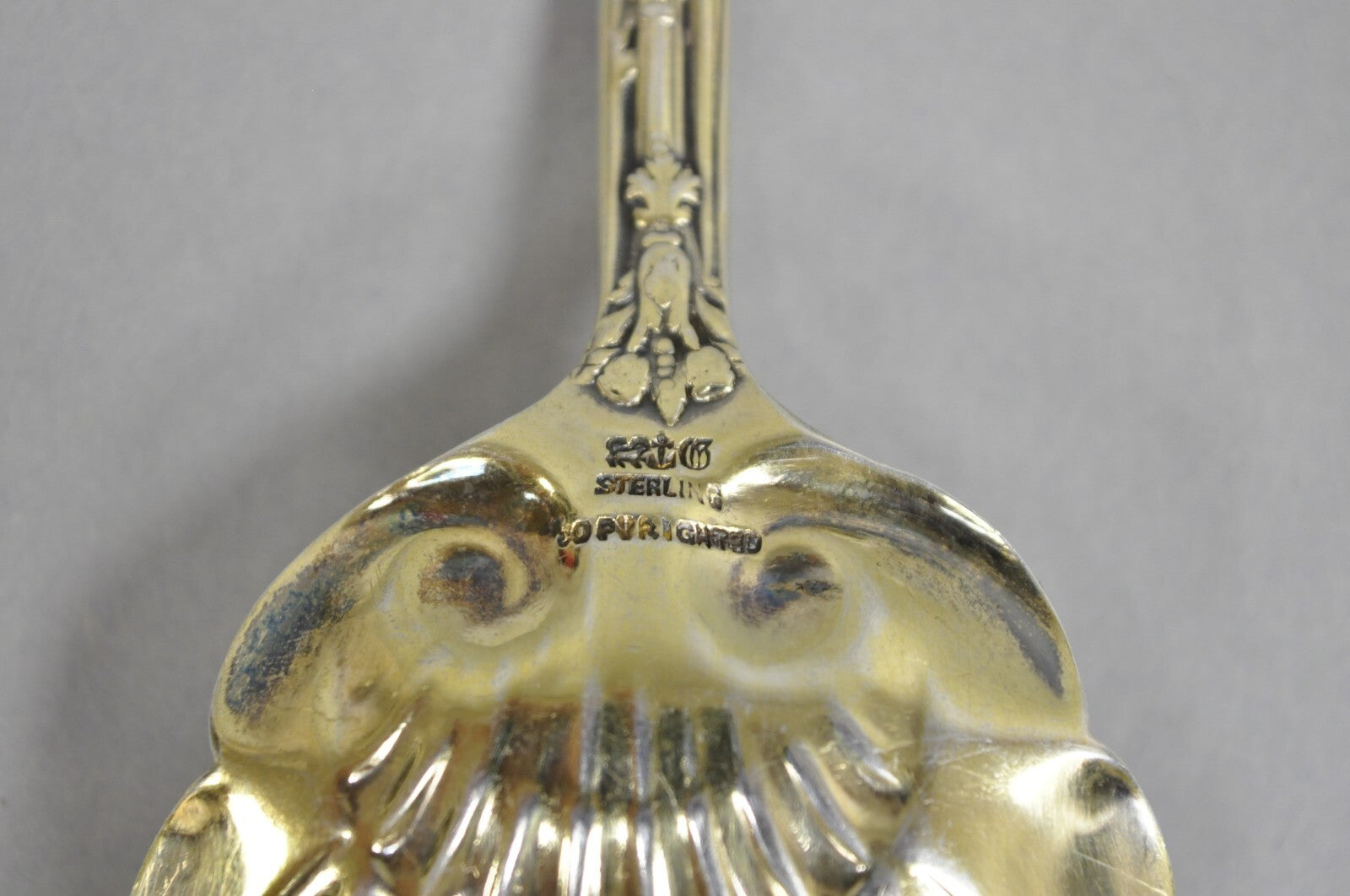 Antique Gorham Versailles Sterling Silver Flatware Salad Serving Fork Spoon Set