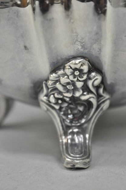Vintage Lancaster Rose by Poole Victorian Silver Plated Bulbous Water Pitcher