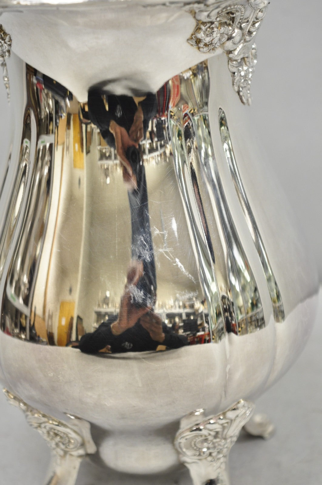 Vintage Baroque by Wallace 267 Silver Plated Footed Lemonade Water Pitcher