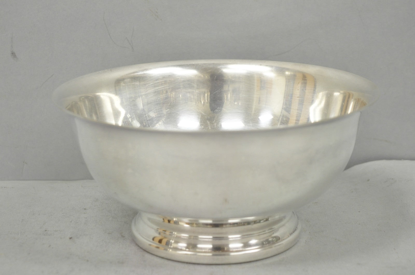 Vintage Mid Century Modern Gorham YC780 8" Silver Plated Serving Bowl