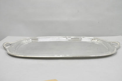 Antique Reed & Barton 04072 English Edwardian Silver Plater Serving Platter Tray