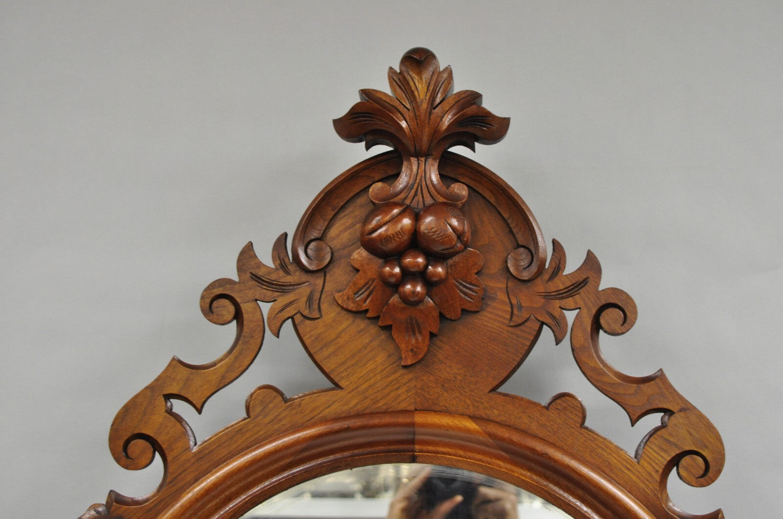 Antique Eastlake Victorian Carved Walnut Marble Top Washstand Dresser w/ Mirror