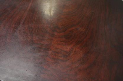 Vintage French Empire Style Mahogany 2 Tier Paw Feet Side End Tables - a Pair