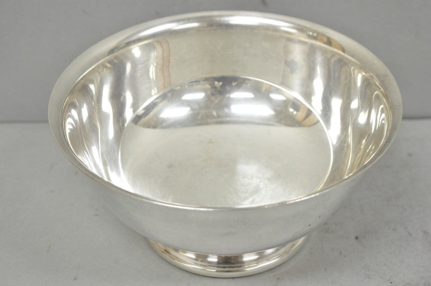 Vintage Mid Century Modern Gorham YC780 8" Silver Plated Serving Bowl (B)