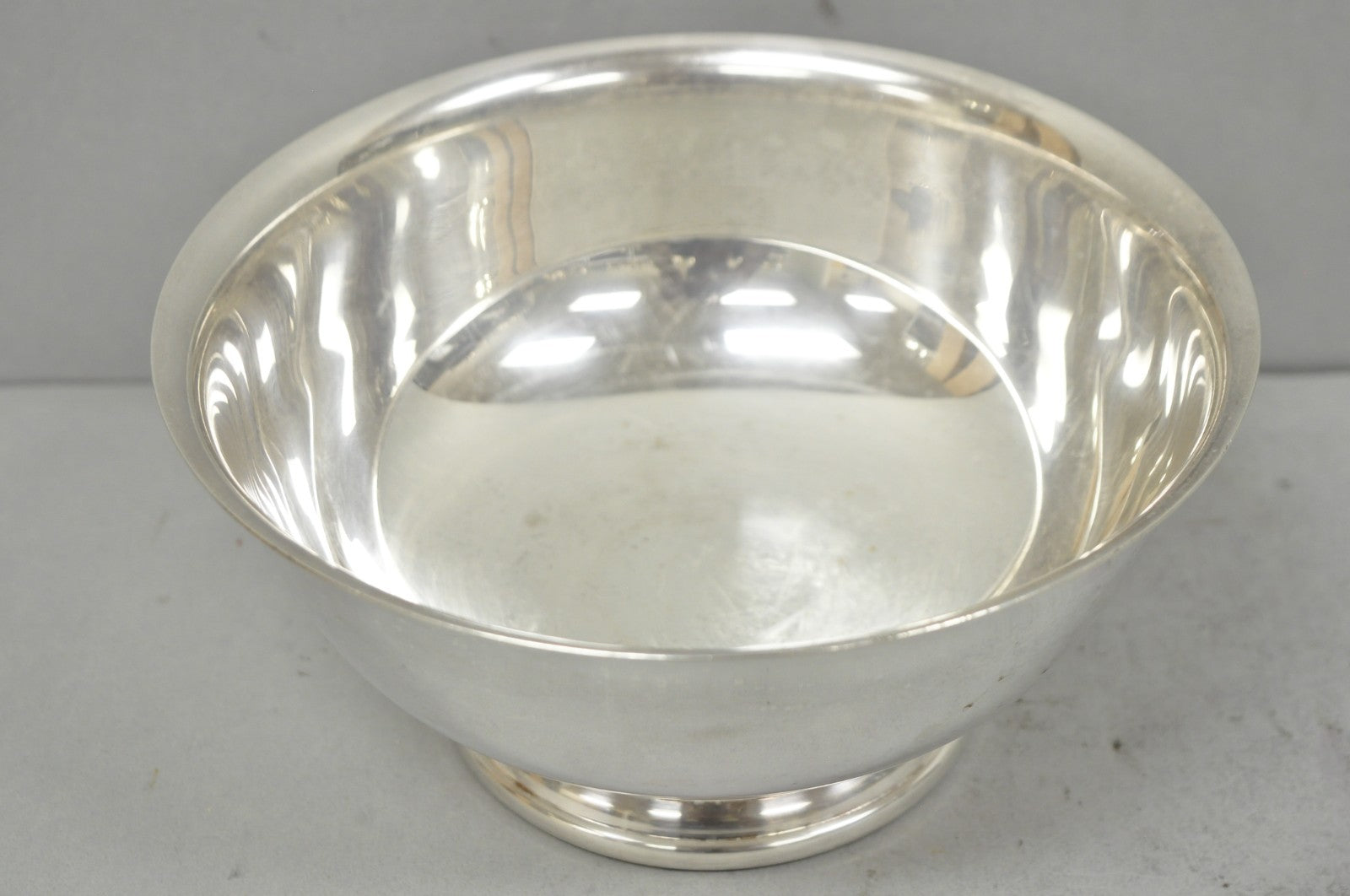 Vintage Mid Century Modern Gorham YC780 8" Silver Plated Serving Bowl (B)