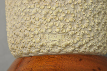 Vintage Mid Century Danish Modern FAIP Plaster Ceramic Daisy Flower Table Lamp