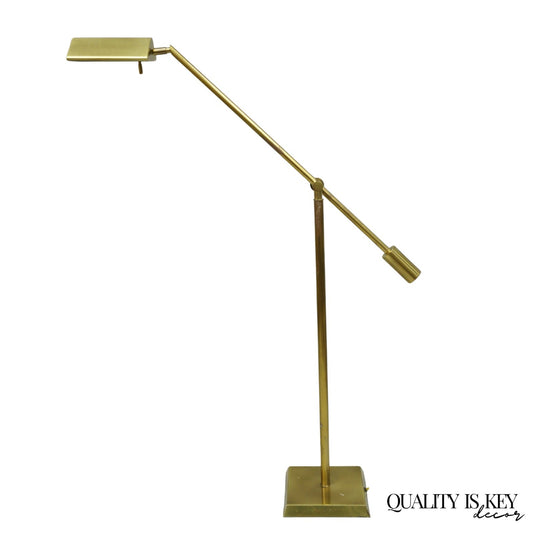 Vintage Frederick Cooper Mid Century Modern Brass Pharmacy Task Floor Lamp