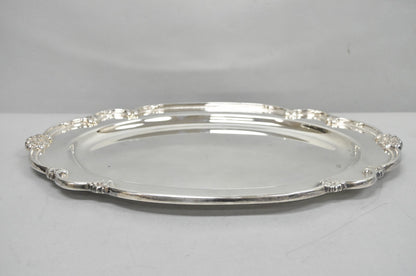 Vintage 1847 Rogers Bros "Remembrance" Oval Silver Plated Serving Platter Tray