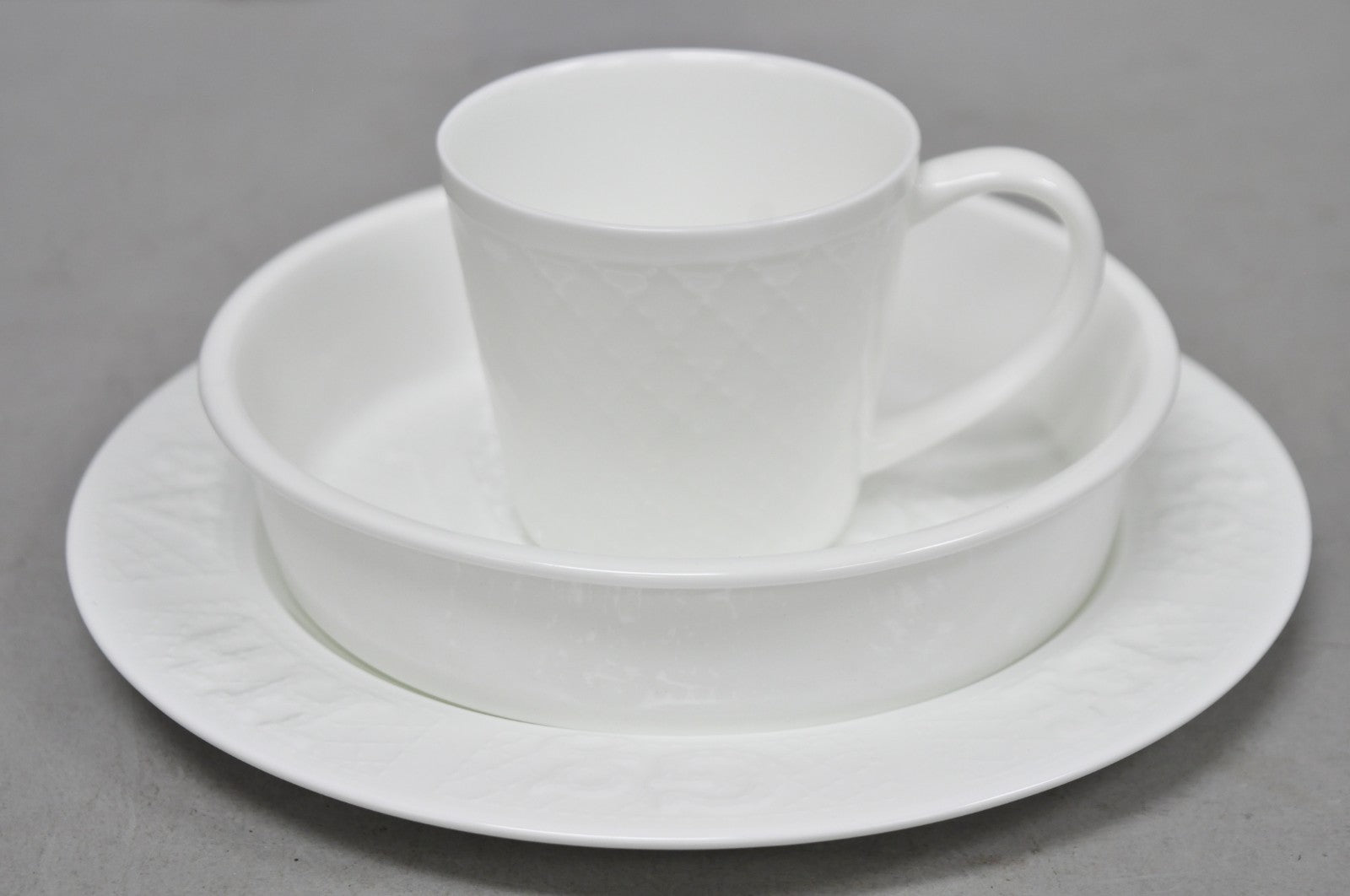Lauren Ralph Lauren "Mackenzie Quilt" 3 Pc Bone China Children's "ABC" Dish Set