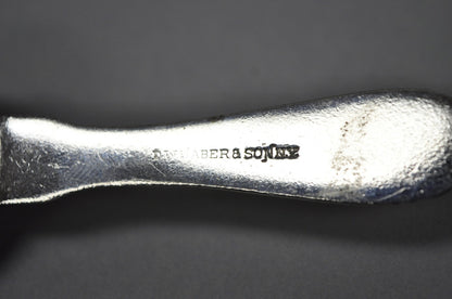 Antique D.W. Haber & Son NY Silver Plated Victorian Tea Strainer - Set of 6