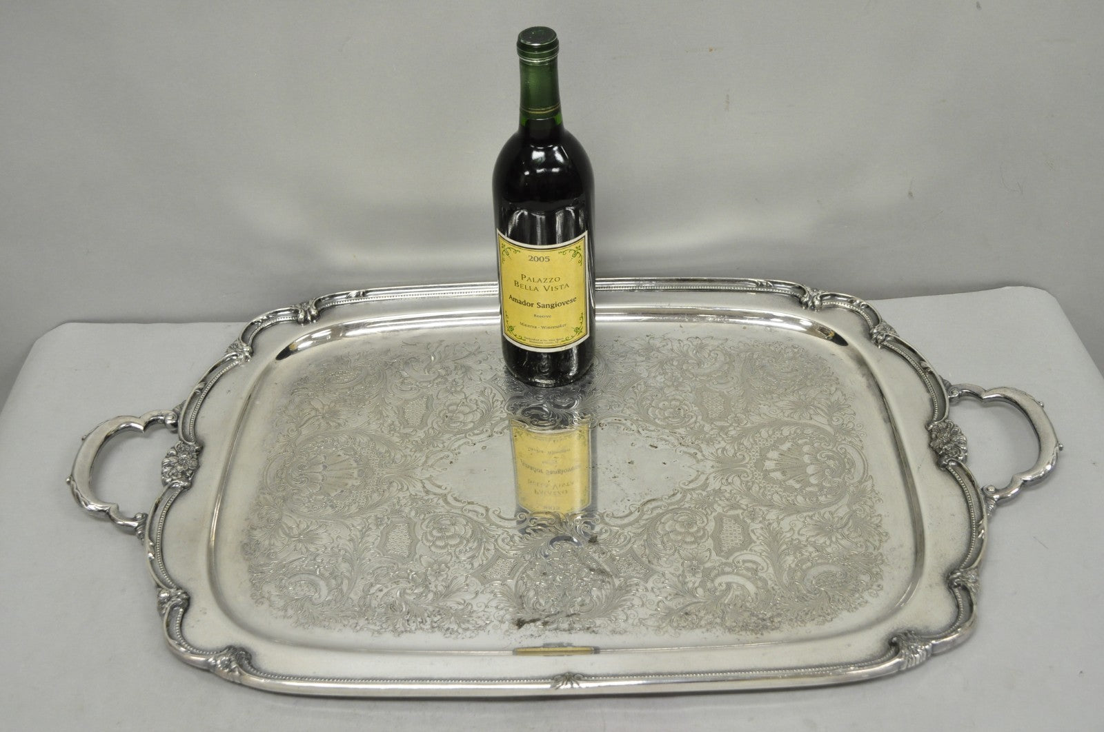 Vintage 1847 Rogers Bros "Remembrance" 9898 Silver Plated Serving Platter Tray