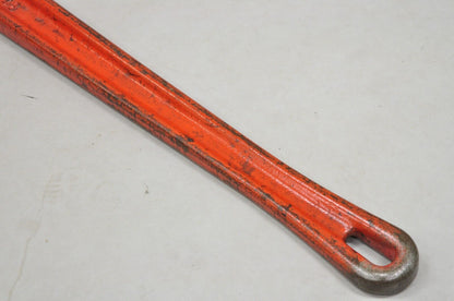 Vintage RIDGID 48 Heavy Duty Straight Plumbers Pipe Wrench 48" Red Cast Iron