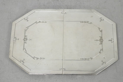 Antique Sheffield Victorian Silver Plated Expanding Octagonal Pot Trivet