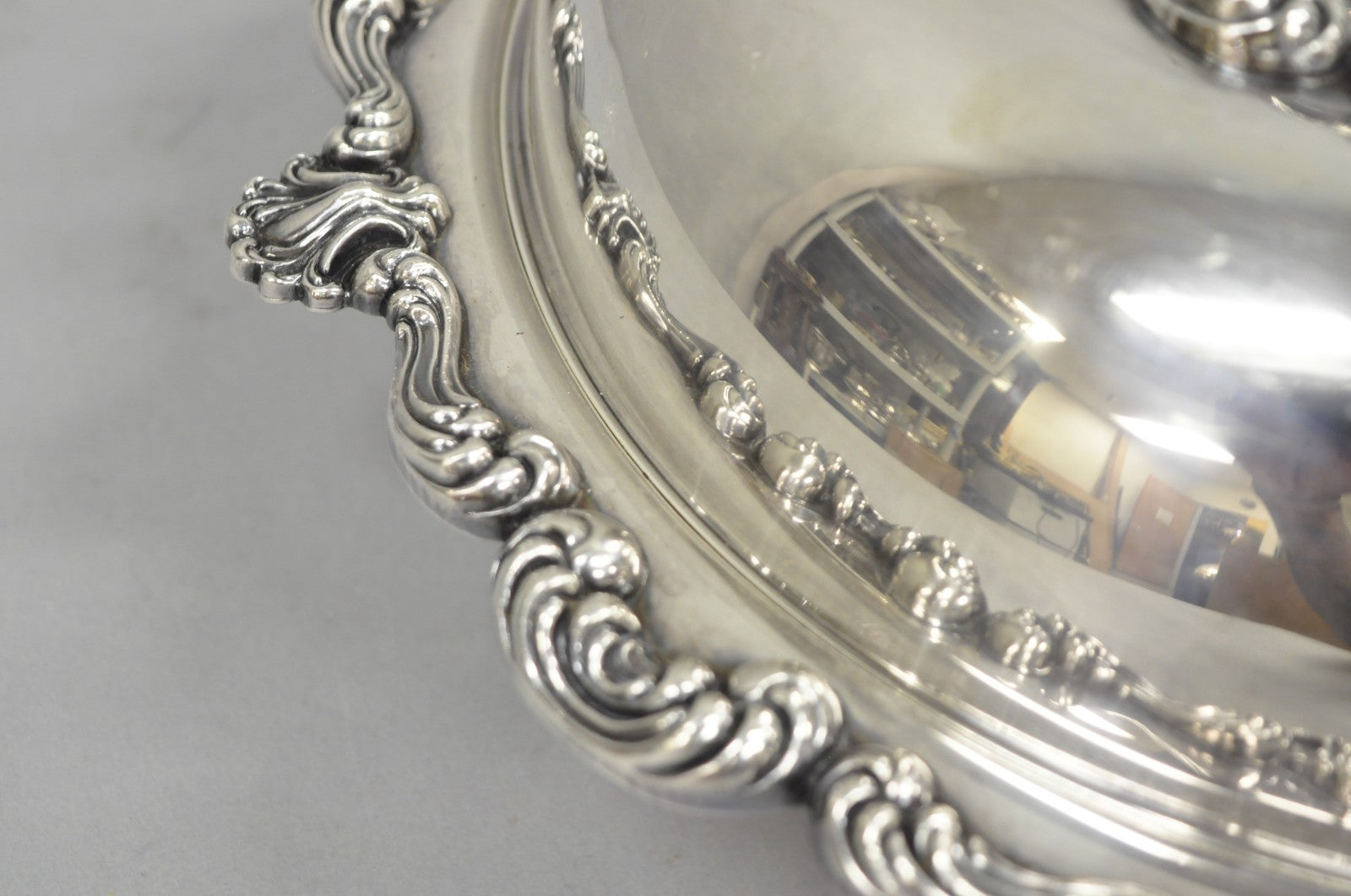 Vintage W&SB Victorian Silver Plated Ornate Round Lidded Vegetable Serving Dish