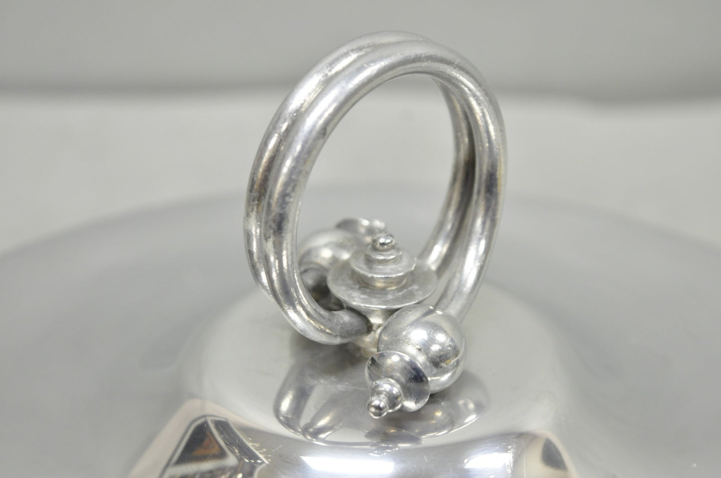 Vintage BW Buenilum Silver Plated Aluminum Art Nouveau Covered Serving Dish