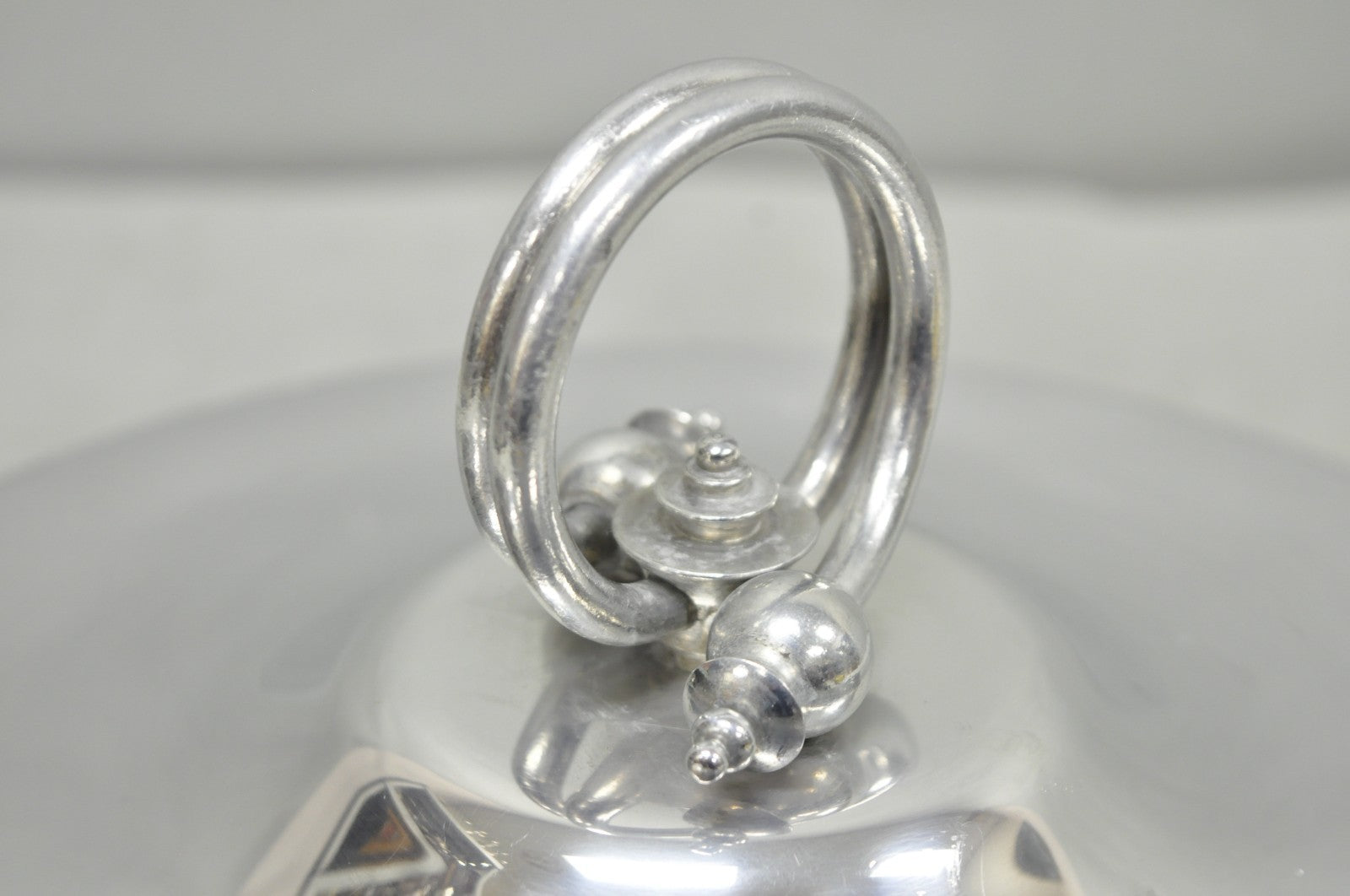 Vintage BW Buenilum Silver Plated Aluminum Art Nouveau Covered Serving Dish