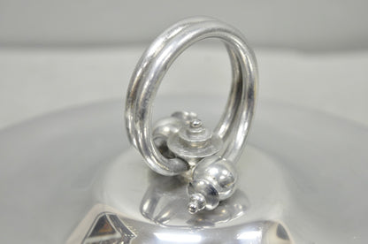Vintage BW Buenilum Silver Plated Aluminum Art Nouveau Covered Serving Dish