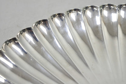 Reed & Barton 1853 Modern Silver Plated Scalloped 14" Round Dish Serving Platter