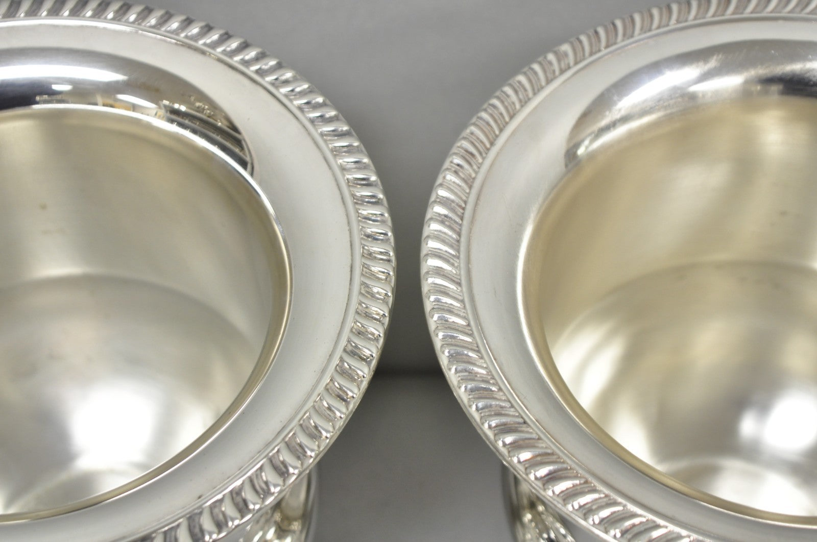 Vintage Leonard Silver Plated Trophy Cup Urn Champagne Chiller Ice Bucket, Pair