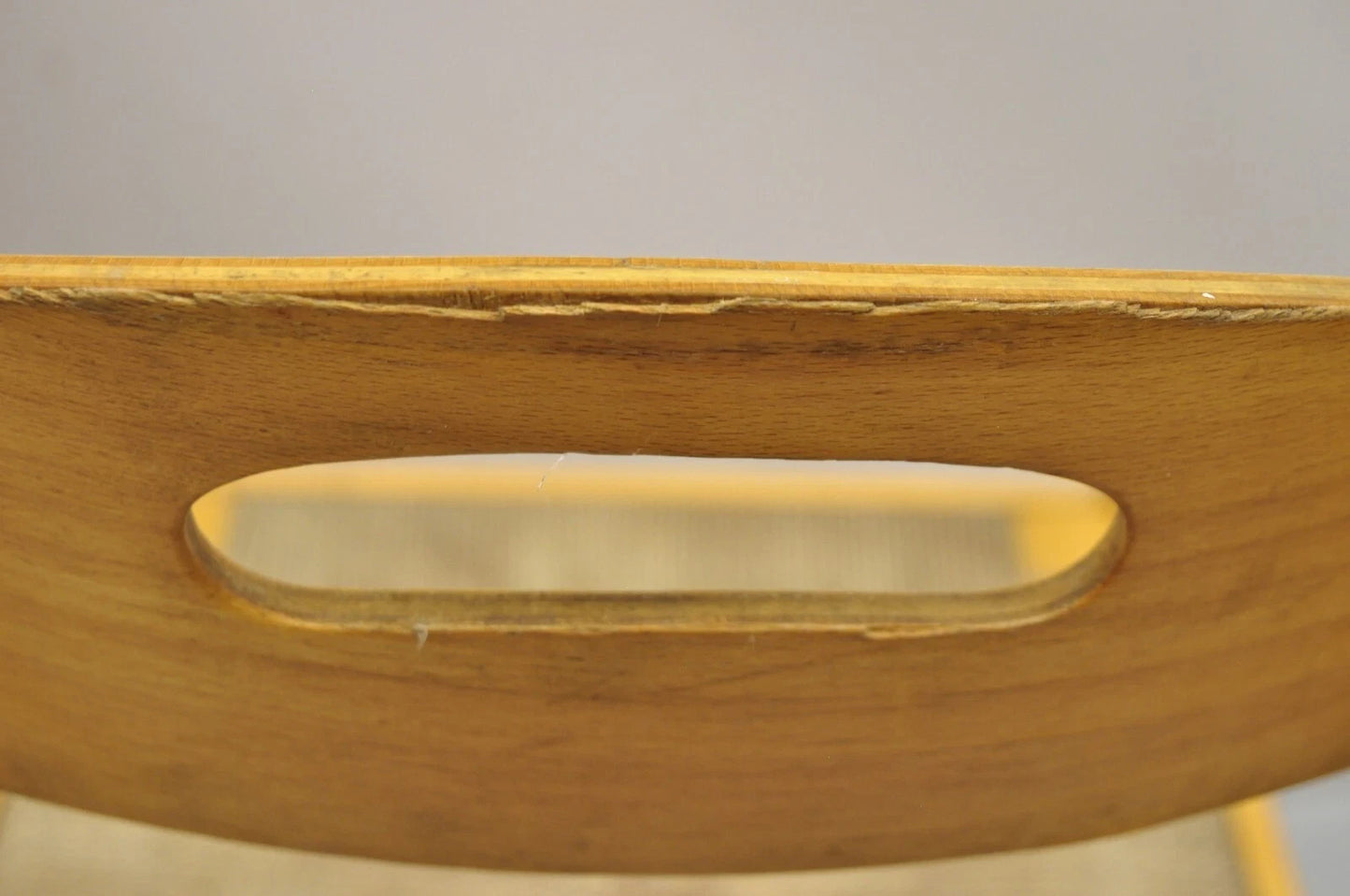 Mid Century Modern Birch Maple Bentwood Woven Rush Dining Chairs - Set of 6