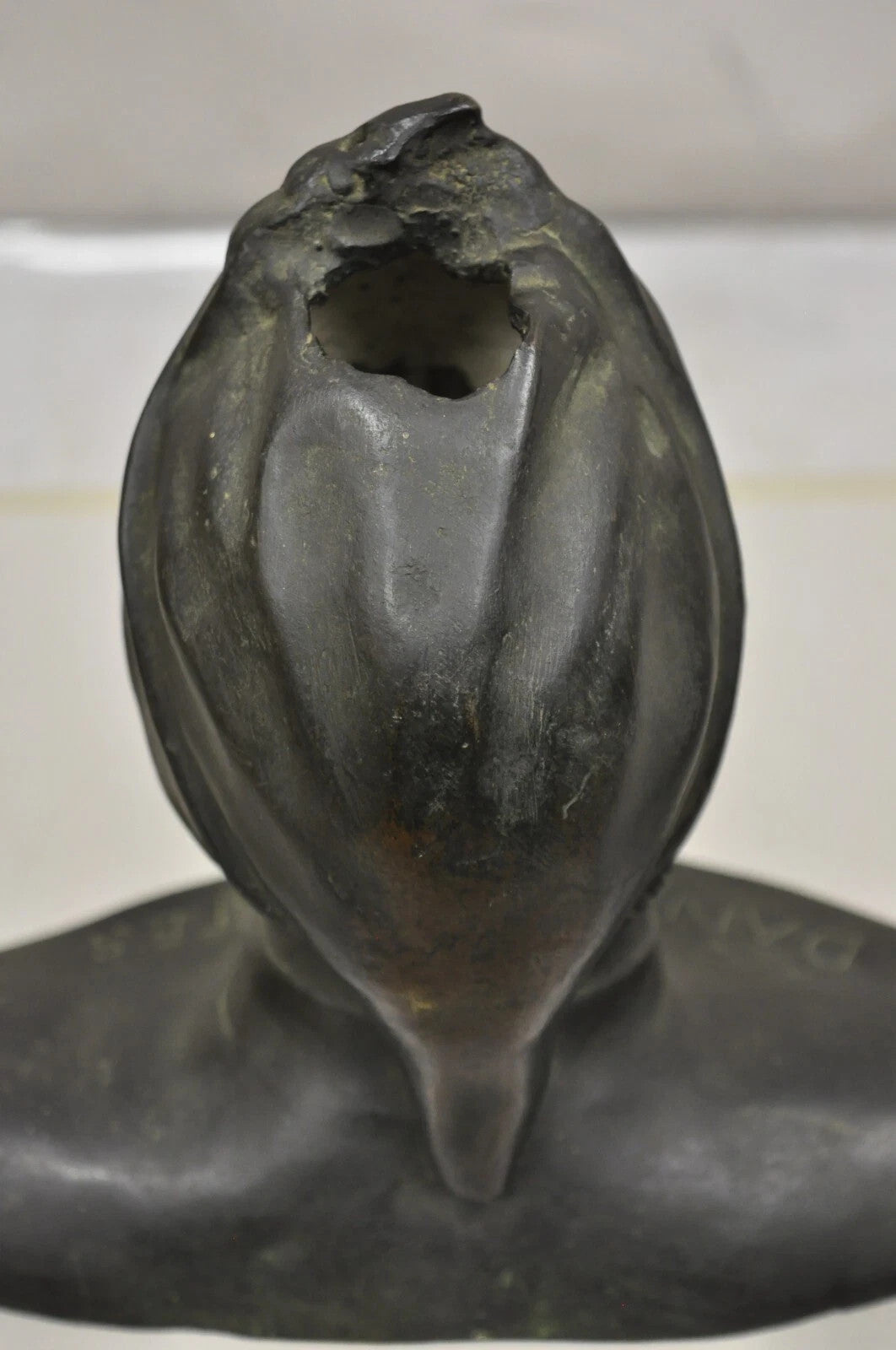 Antique Cast Bronze 9" Dante Dantes Alighieri Bust Sculpture Statue