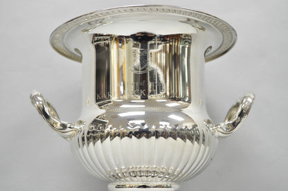 Vintage Silver Plated Trophy Cup Urn Champagne Chiller Ice Bucket Engraved
