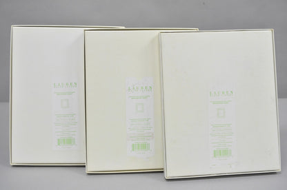 Ralph Lauren Silver Plated 4x6 Picture Frame MacKenzie Quilt Alphabet Motif NIB