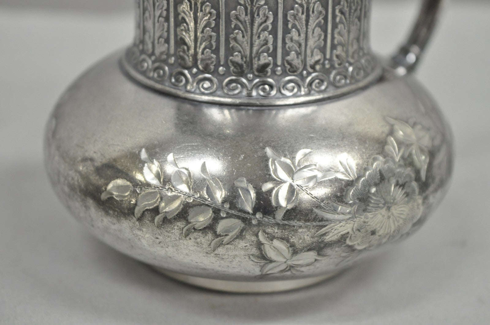 Antique James W Tufts 1948 Silver Plated Art Nouveau Tea Set - 5 Pc Set