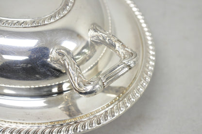 Vintage Oneida Fiesta Silver Plated Oval Covered Vegetable Serving Dish Platter