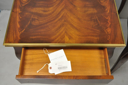 Ralph Lauren Noble Estate French Louis XV Mahogany One Drawer End Table - a Pair